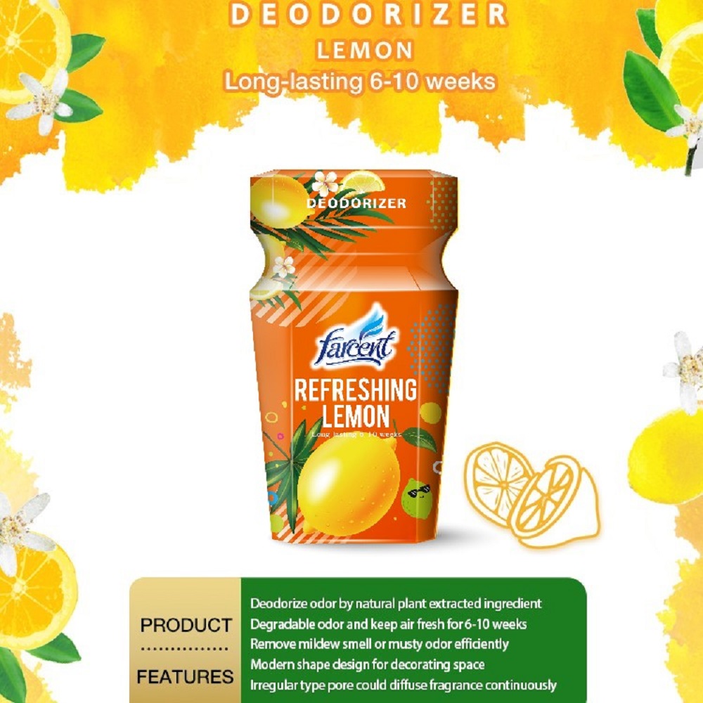 FARCENT DEODORIZER SCENT LEMON LIQUID 300ML FREE 50ML