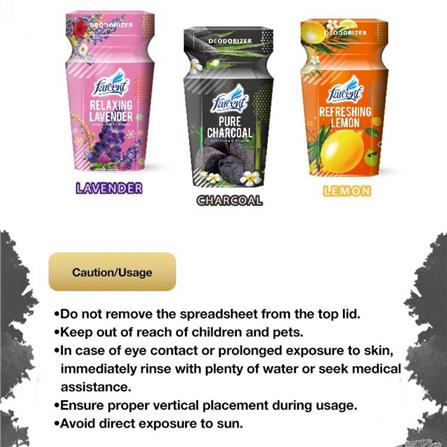 FARCENT DEODORIZER SCENT LEMON LIQUID 300ML FREE 50ML