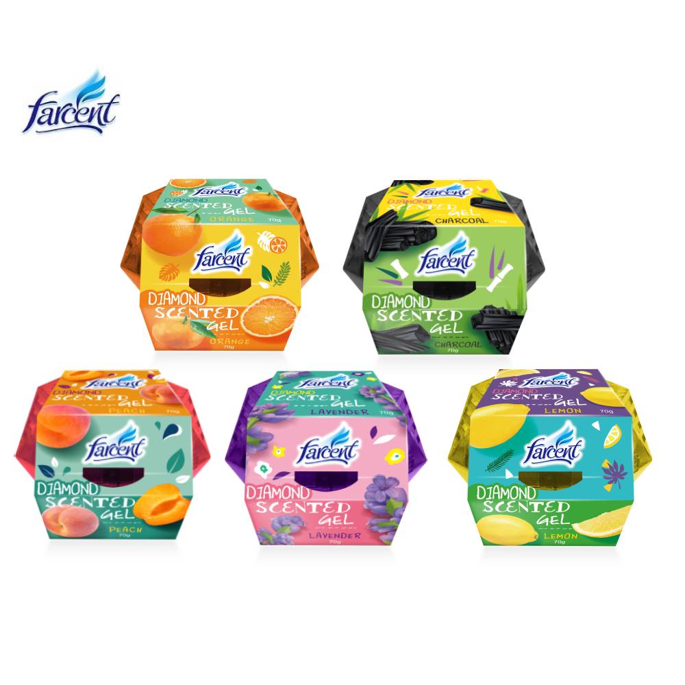 FARCENT DIAMOND GEL 70G CHARCOAL