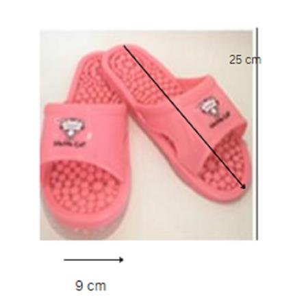 ACES BATHROOM SANDAL ANTI SLIPPER BS 16-PK PINK