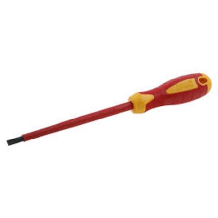 PROBEST VDE SCREWDRIVERS, SLOTTED 1.2x6" (RED-YELLOW)