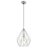 EGLO CHANDELIER 49935 CARLTON STEEL SILVER
