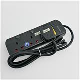 3G2M TRAILING SOCKET WITH NEON & SURGE BLACK ZS813N-2M ZEATAR