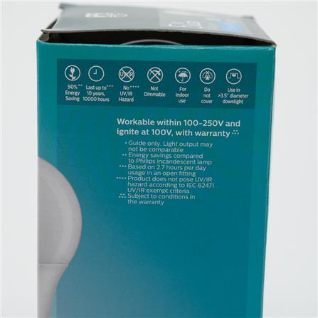 PHILIPS ESSENTIAL LED BULB E27 6500K COOL DAYLIGHT 5W