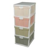 HOMEPRO DRAWER 4 TIERS 1057M4 40X50X104 CM PASTEL