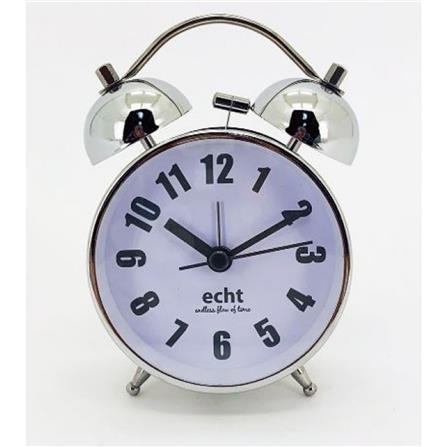 ECHT ALARM CLOCK  3" METAL GREY NO E313-SR