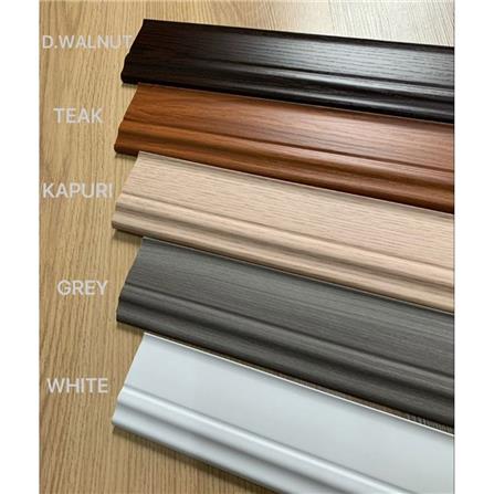 ROSEROSA VINYLTILE SKIRTING PVC WALNUT 90MM 8 FEET