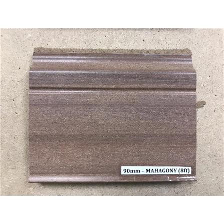 ROSEROSA VINYLTILE SKIRTING PVC MAHOGANY 90MM 8 FEET