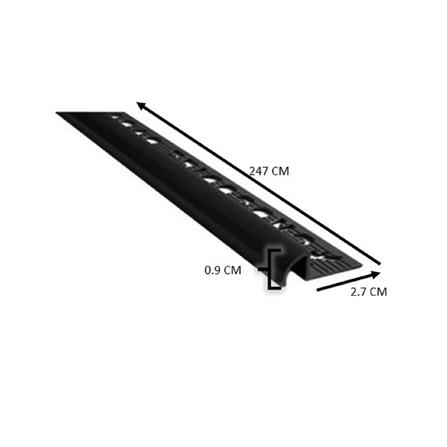 WINSHEN CORNERTRIM PVC 9MM LT11 BLACK 2.45M