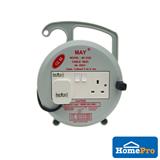 MAY EXTENSION PLUG REEL 2 GANG 2K-3322 10M