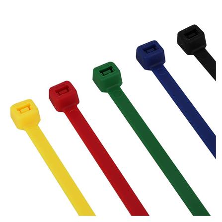 ELECKTA CABLE TIES 8 Inch 3.6 Millimeter MULTI COLORED (100LINE)