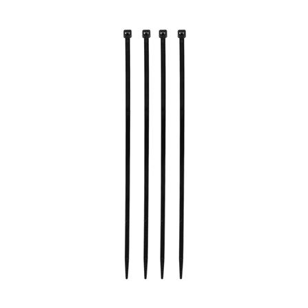 ELECKTA CABLE TIES 8Inch 3.6 Millimeter BLACK (100 LINE)