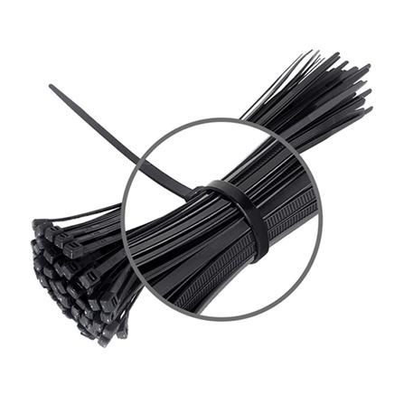 ELECKTA CABLE TIES 10 Inch 4.8 Millimeter BLACK (20 LINE)