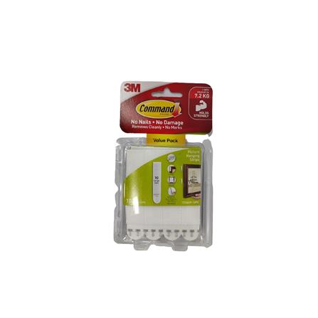 COMMAND PICTURE HANGING STRIP 10PCS VALUE PACK LARGE 17206VP WHITE