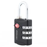 COMBINATION PADLOCK SOLEX TSA 30MM BLACK