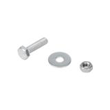 HEX BOLT SET BY TORA 1/4"X1"