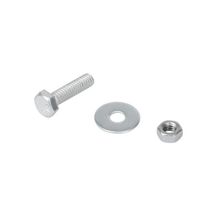 HEX BOLT SET BY TORA 1/4"X1"