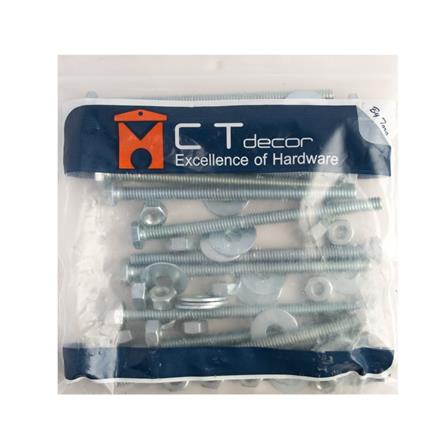 HEX BOLT SET BY TORA 1/4"X4"