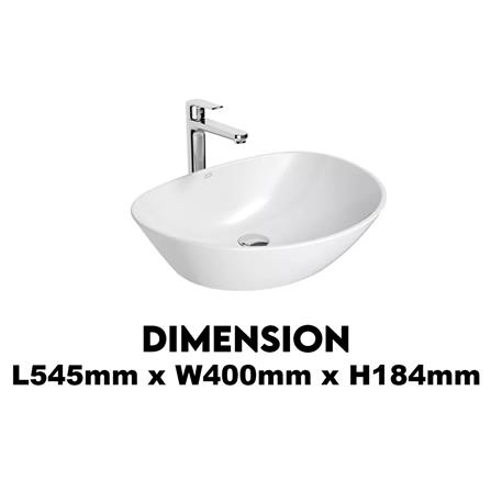 AMERICAN STANDARD ABOVE COUNTER WASHBASIN CCAS-F633 WHITE