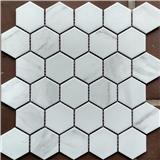 GNG MOSAIC HEXAGO MARBLE WHITE 27.1X28.1CM