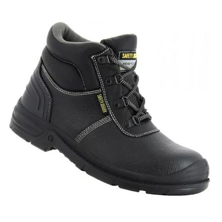 SAFETY JOGGER  LEATHER #7 BLACK  BROGAN