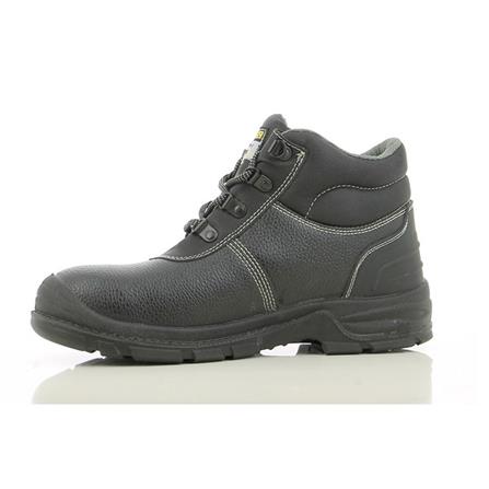 SAFETY JOGGER  LEATHER #7 BLACK  BROGAN