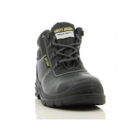 SAFETY JOGGER  LEATHER #8 BLACK  BROGAN
