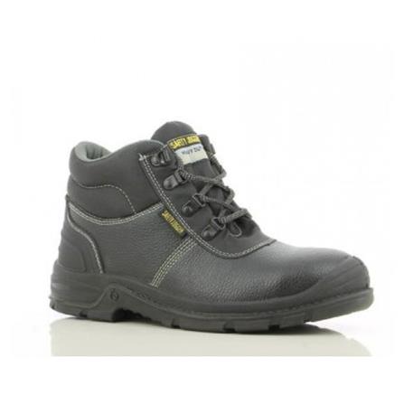 SAFETY JOGGER  LEATHER #8 BLACK  BROGAN