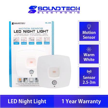 MOTION LED NIGHT LIGHT ML-209 SOUNDTEOH