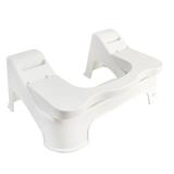 MOYA ADJUSTABLE TOILET STOOL HR0203 WHITE (H24XW52XD39 CM)
