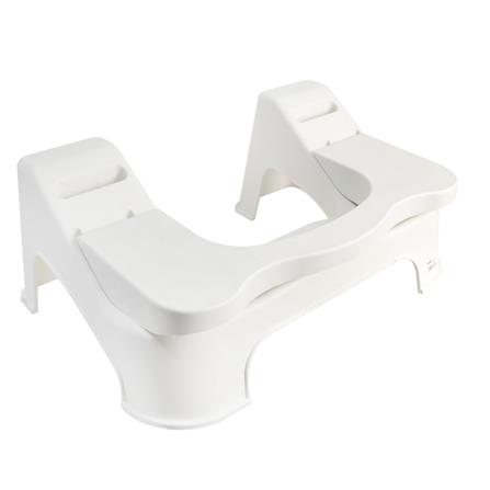MOYA ADJUSTABLE TOILET STOOL HR0203 WHITE (H24XW52XD39 CM)