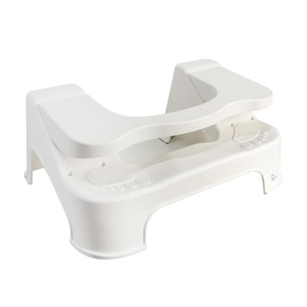 MOYA ADJUSTABLE TOILET STOOL HR0203 WHITE (H24XW52XD39 CM)