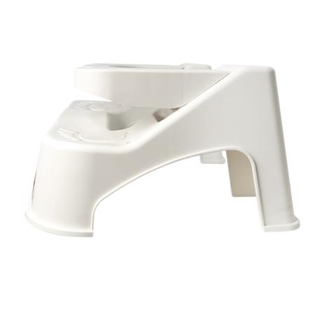 MOYA ADJUSTABLE TOILET STOOL HR0203 WHITE (H24XW52XD39 CM)