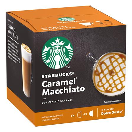 NESCAFE DOLCE GUSTO STARBUCKS CAPSULES CARAMEL MACCHIATO 6CUPS