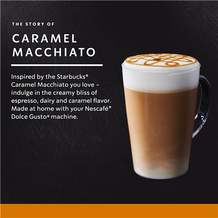 NESCAFE DOLCE GUSTO STARBUCKS CAPSULES CARAMEL MACCHIATO 6CUPS