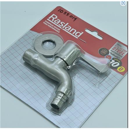 RASLAND WALL FAUCET 1-WAY RS KX579 STAINLESS STEEL