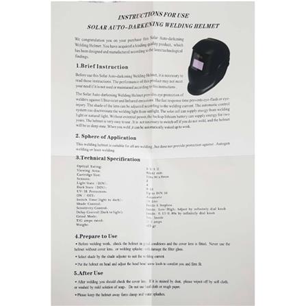 FOX BLACK  WELDING MASK