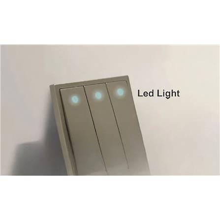 16A SWITCH 3 GANG 1 WAY WITH LED INDICATOR H701033-46 SIMON