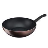 TEFAL WOKPAN DAY BY DAY WITH LID G14398 32 CM BROWN