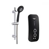 RUBINE SHOWER HEATER DC PUMP WITH HAND SHOWER SSE891D-BCB CARBON BLACK (BLACK SHOWER ACCESORIES SET)