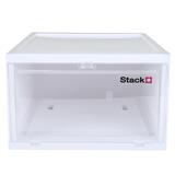 SHOE BOX STACKO 28X35X17CM WHITE
