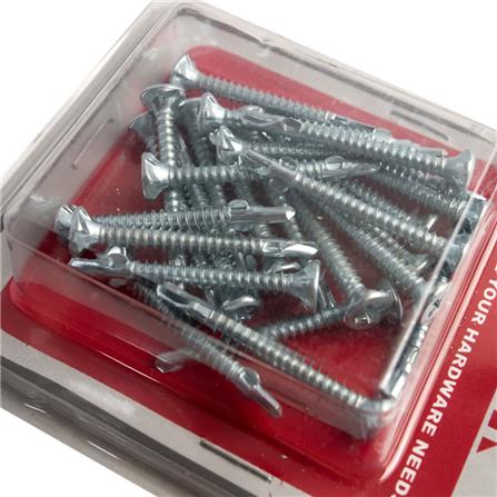 SELF-DRILLING SCREW FITT 7X1-1/2&rdquo; 25EA