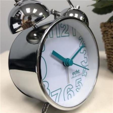 EHCT 3" ALARM CLOCK METAL BLUE E315-SR