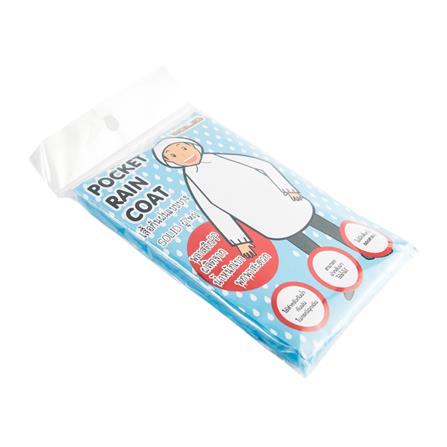 POCKET RAIN COAT SOLID ADULT
