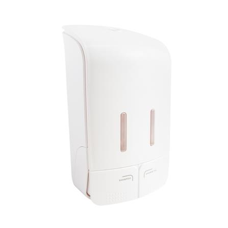 MOYA WALL-MOUNTED DOUBLE SOAP DISPENSER MOYA MS 054 WHITE