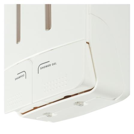MOYA WALL-MOUNTED DOUBLE SOAP DISPENSER MOYA MS 054 WHITE
