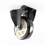 FIXED PLATE CASTER WHEEL FITT 623125 5" BLACK