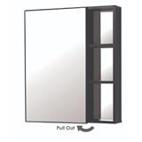 SORENTO CABINET MIRROR SRTMCB6083-BLACK (H70XW11XD60 CM)