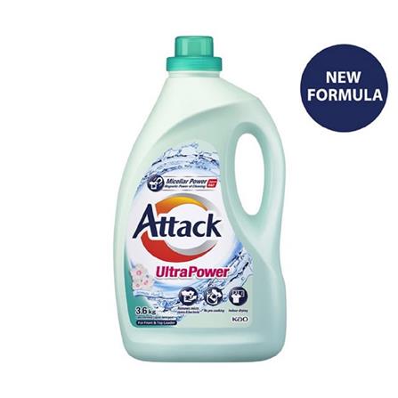ATTACK LIQUID DETERGENT ULTRAPOWER 3.6KG AROMATIC FLORAL