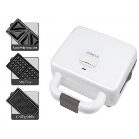 KENWOOD SANDWICH MAKER SMP84.C0WH 700WATT WAFFLE/GRILL/SANDWICH